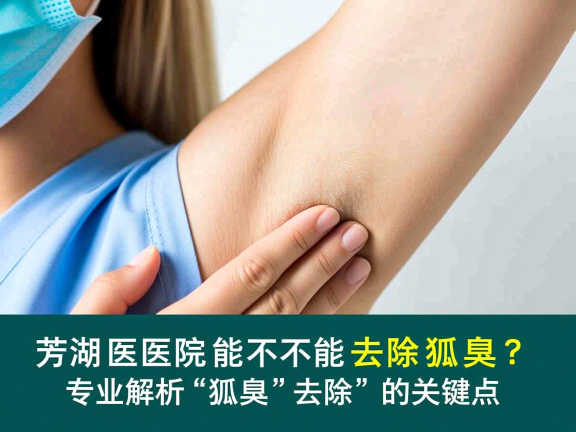 芜湖医院能不能去除狐臭？专业解析狐臭去除的关键点