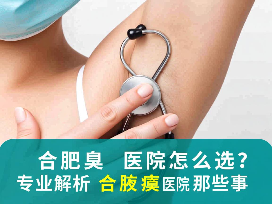 合肥腋臭医院怎么选？专业解析合肥腋臭医院那些事