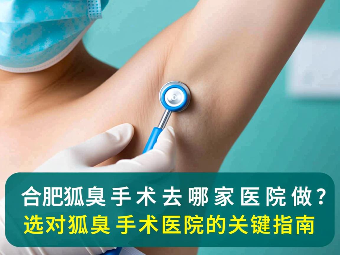 合肥狐臭手术去哪家医院做？选对狐臭手术医院的关键指南