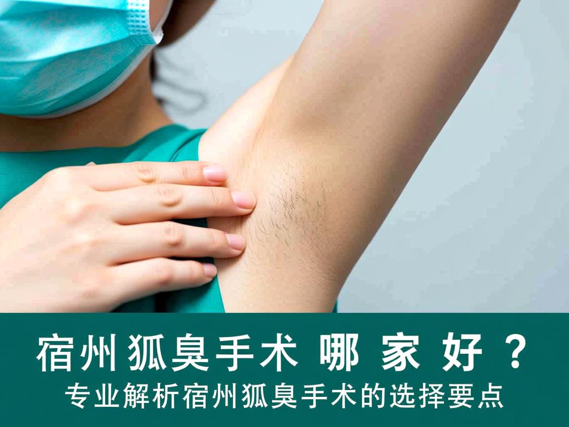 宿州狐臭手术哪家好？专业解析宿州狐臭手术的选择要点
