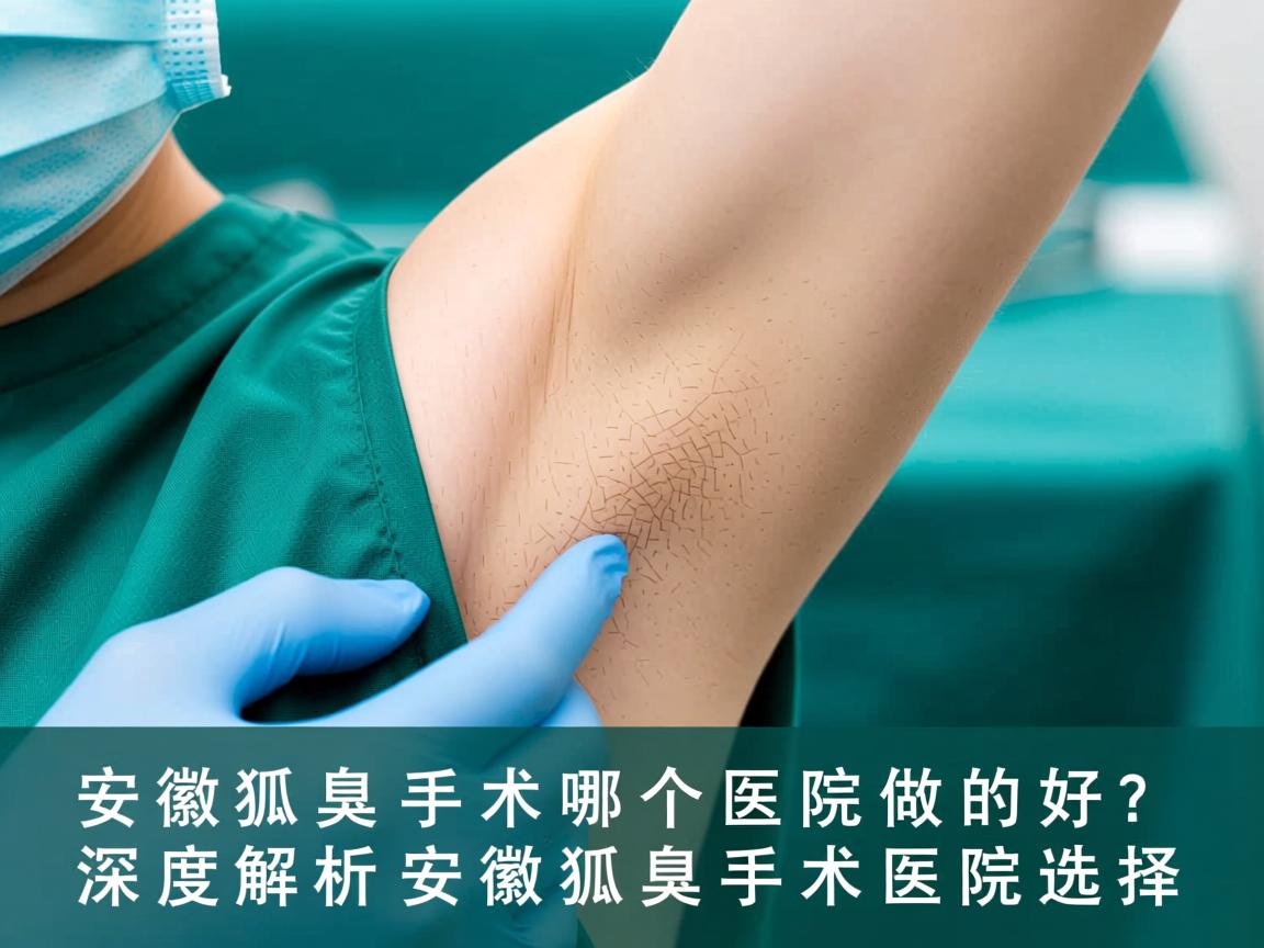 安徽狐臭手术哪个医院做的好？深度解析安徽狐臭手术医院选择