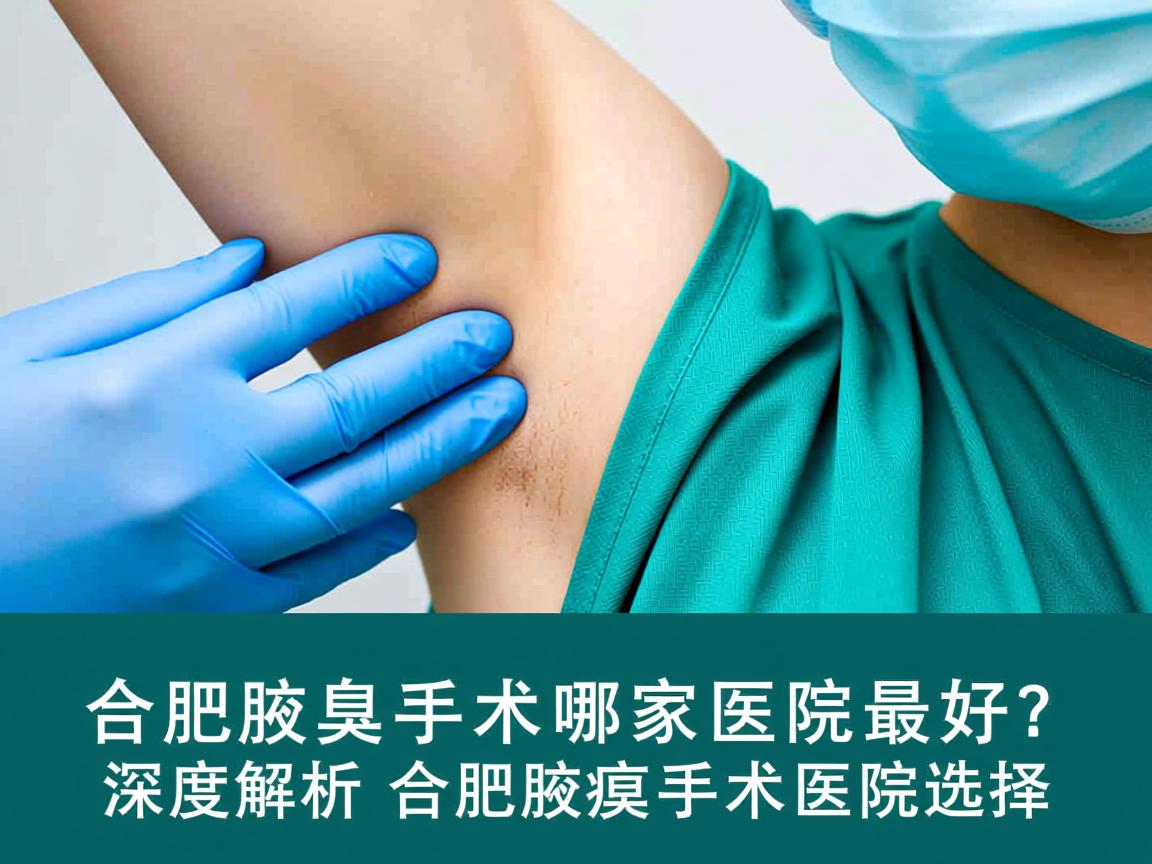 合肥腋臭手术哪家医院最好？深度解析合肥腋臭手术医院选择