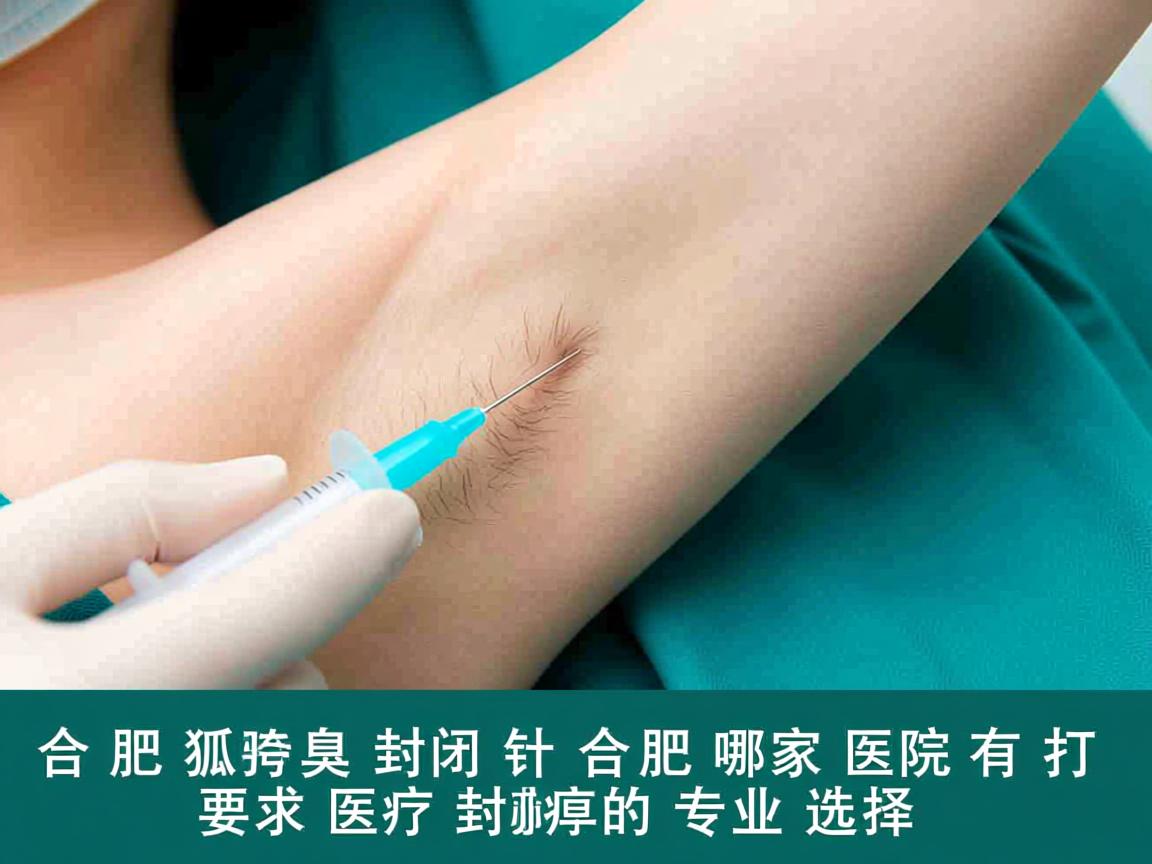 合肥狐臭封闭针，合肥哪家医院有打狐臭封闭针的专业选择