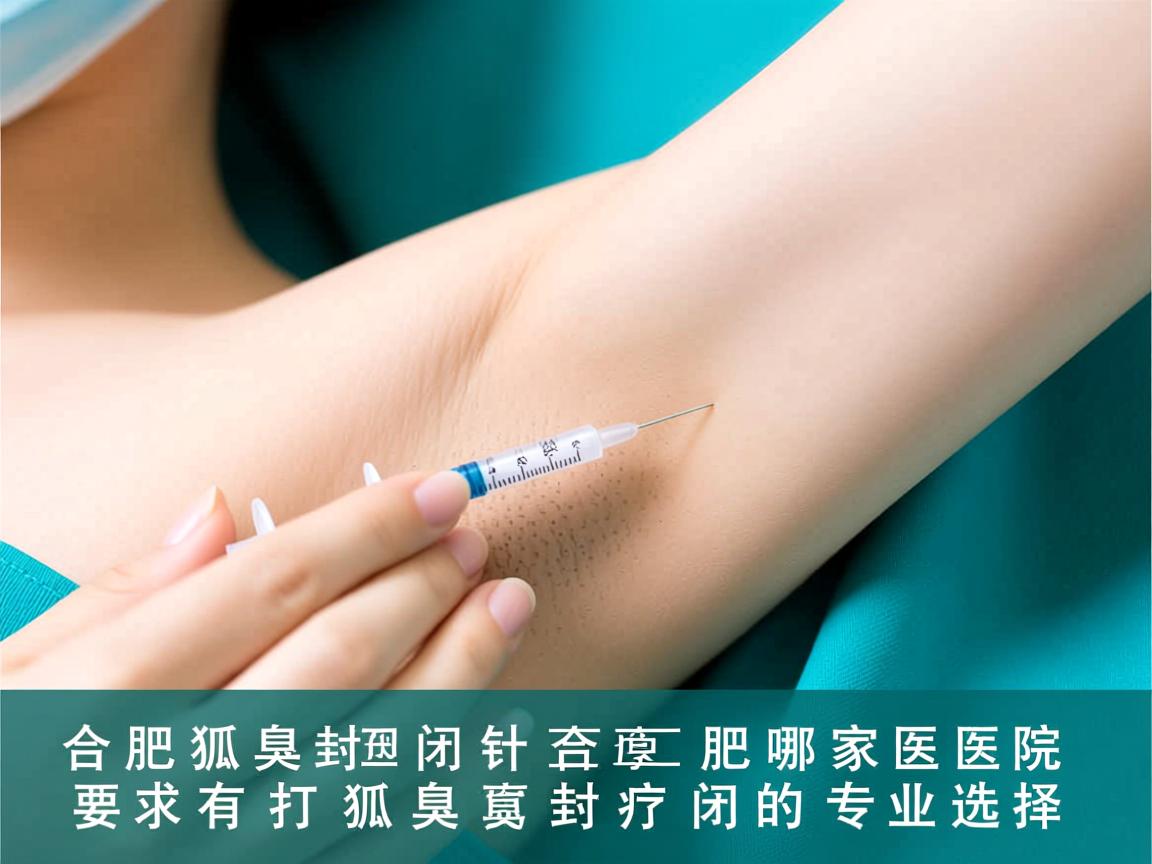 合肥狐臭封闭针，合肥哪家医院有打狐臭封闭针的专业选择