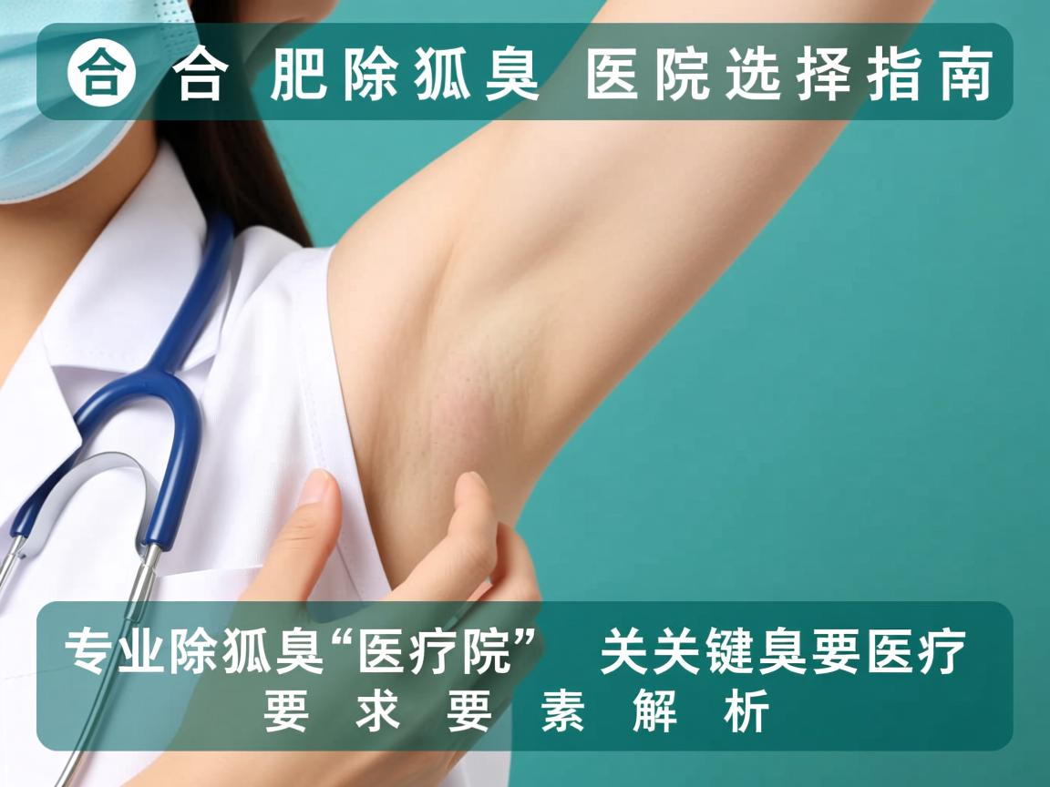 合肥除狐臭医院选择指南，专业除狐臭医院的关键要素解析