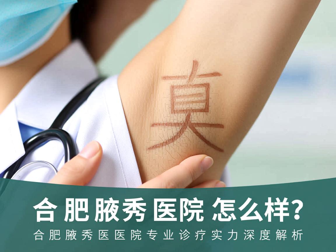 合肥腋秀医院怎么样？合肥腋秀医院专业诊疗实力深度解析