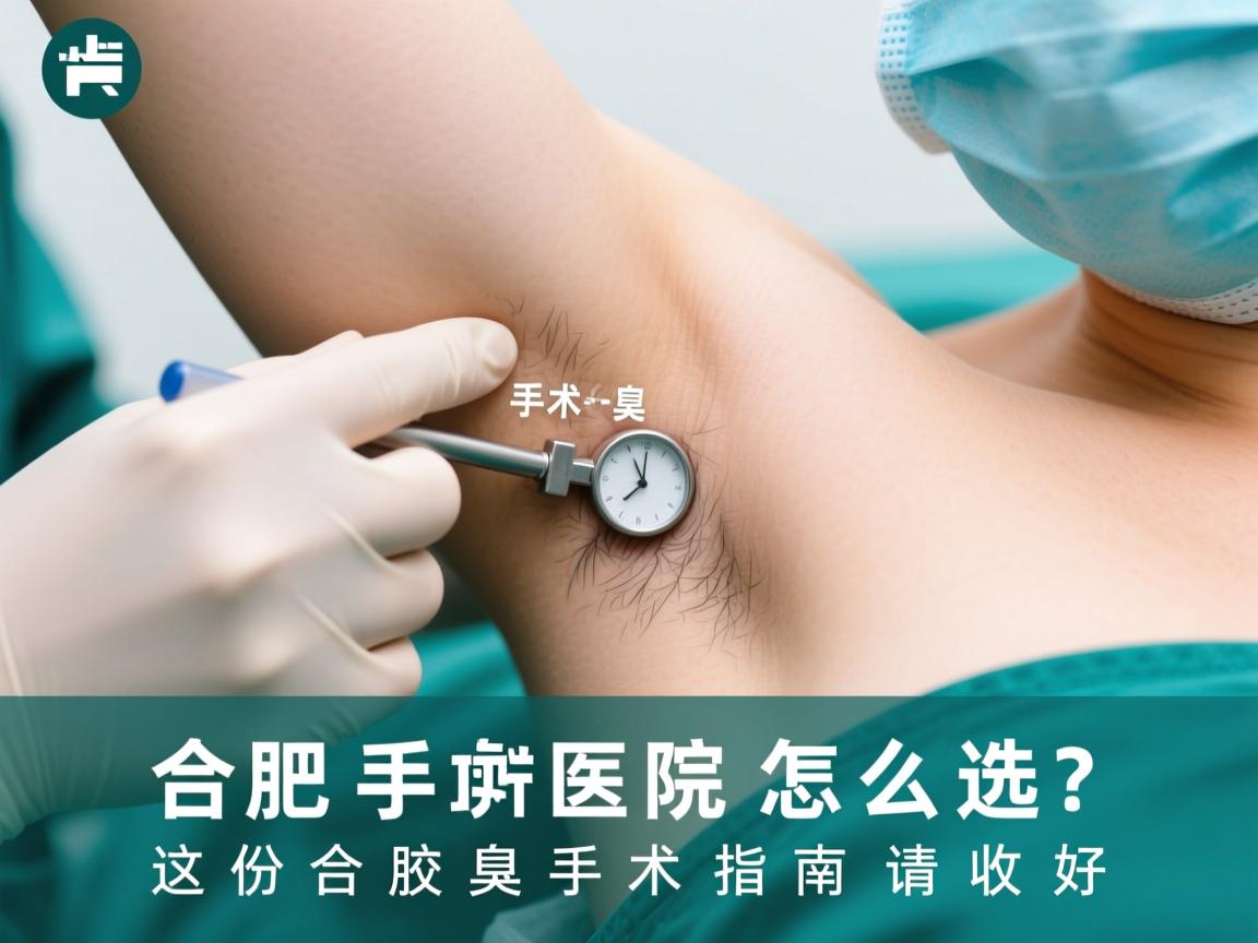 合肥腋臭手术医院怎么选？这份合肥腋臭手术指南请收好