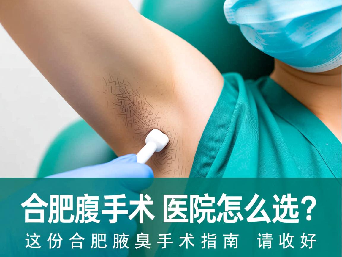 合肥腋臭手术医院怎么选？这份合肥腋臭手术指南请收好