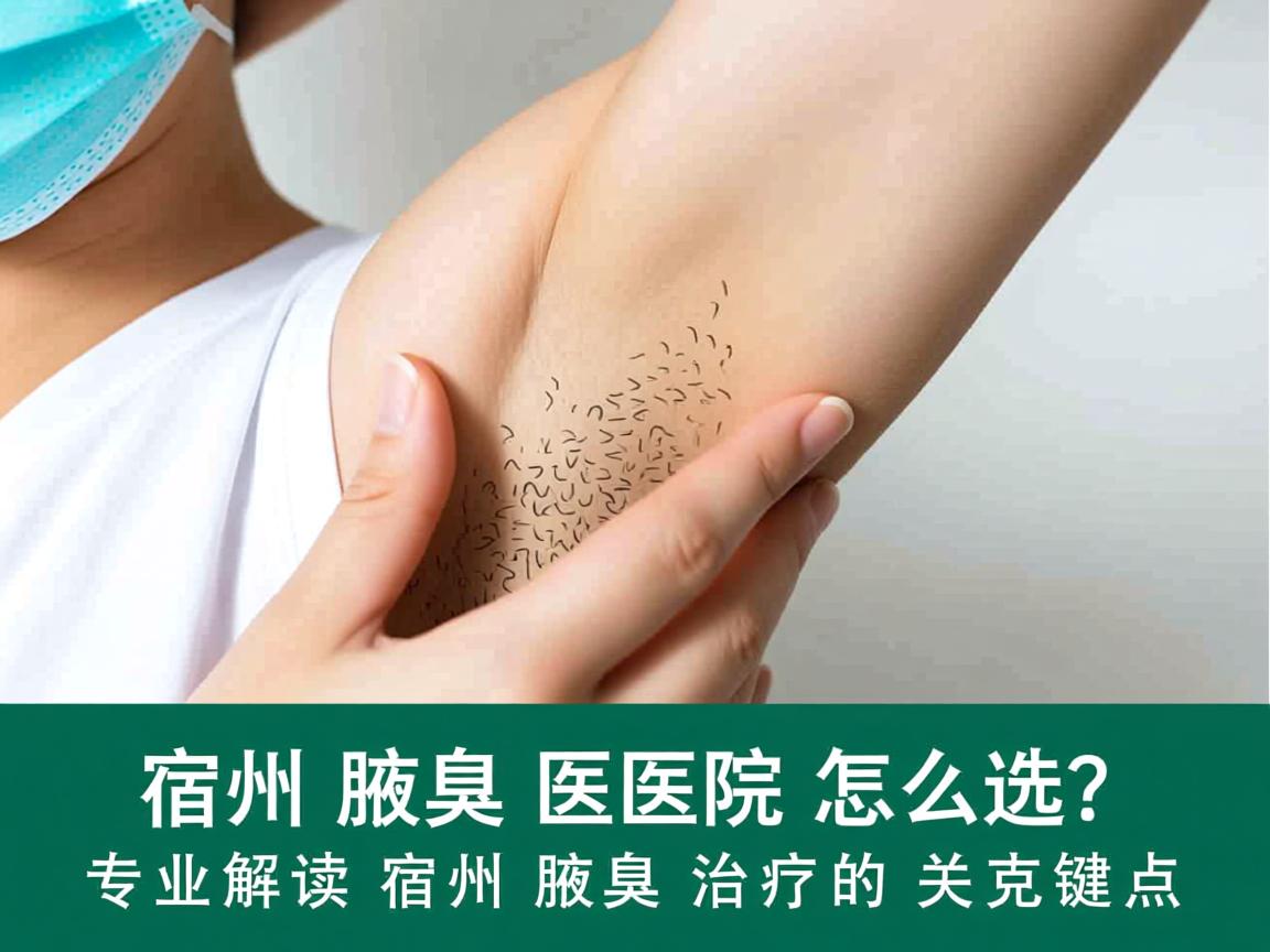 宿州腋臭医院怎么选？专业解读宿州腋臭治疗的关键点