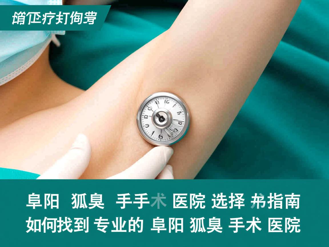 阜阳狐臭手术医院选择指南，如何找到专业的阜阳狐臭手术医院