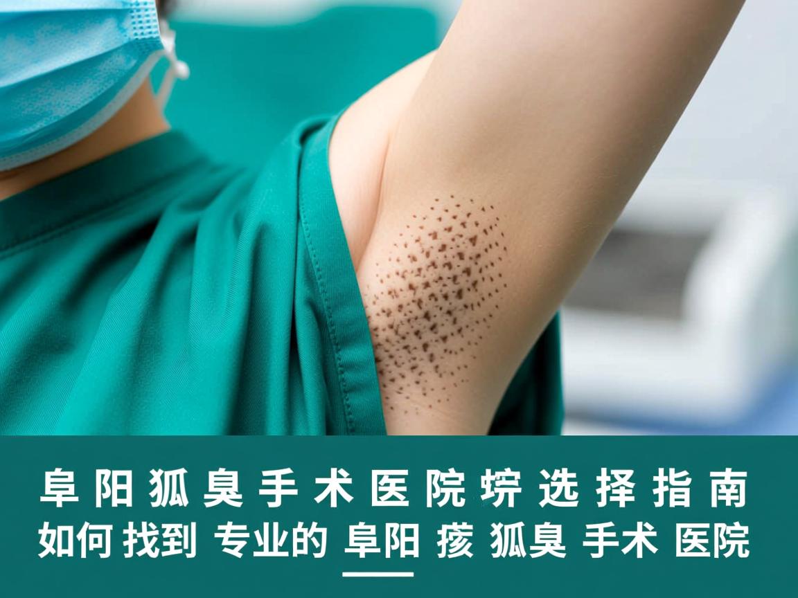 阜阳狐臭手术医院选择指南，如何找到专业的阜阳狐臭手术医院