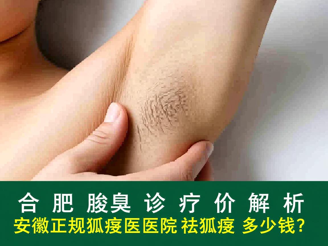 合肥腋臭诊疗价格解析，安徽正规狐臭医院祛狐臭多少钱？