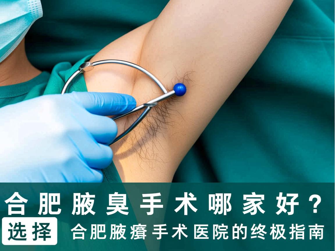 合肥腋臭手术哪家好？选择合肥腋臭手术医院的终极指南