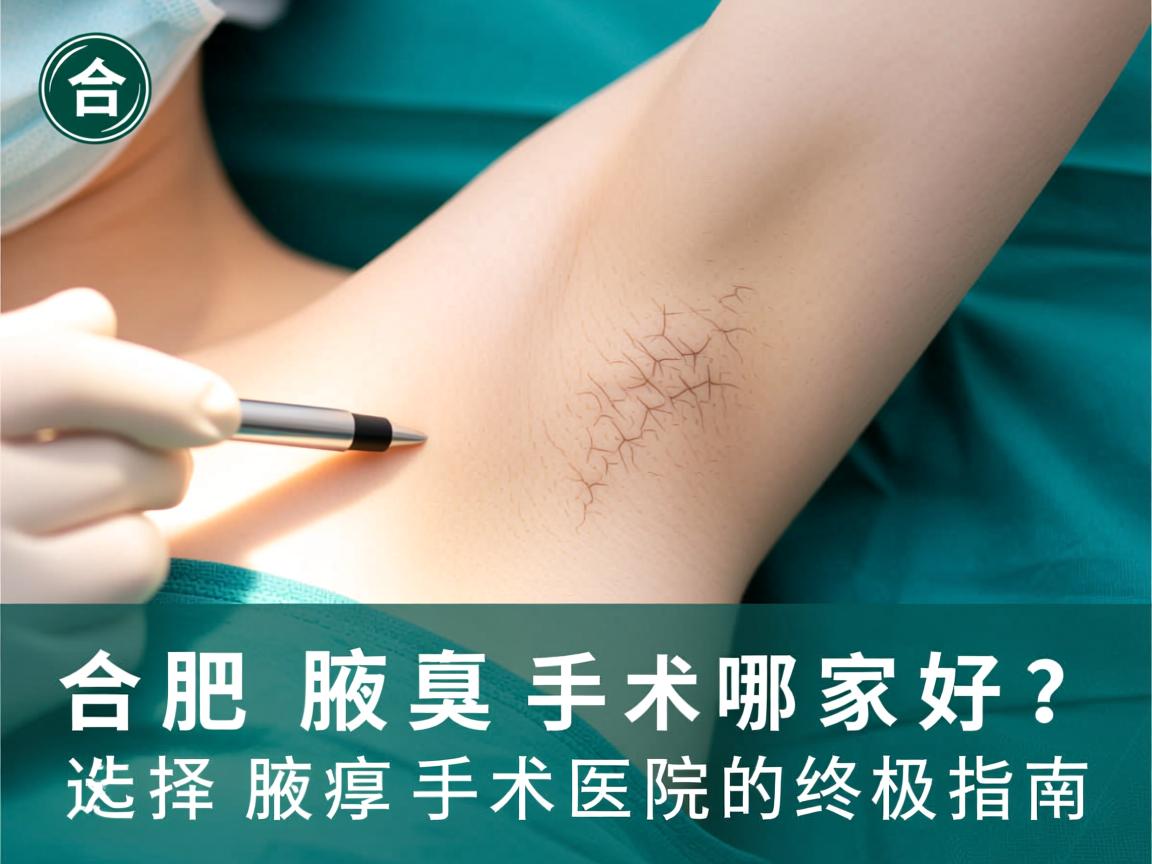 合肥腋臭手术哪家好？选择合肥腋臭手术医院的终极指南