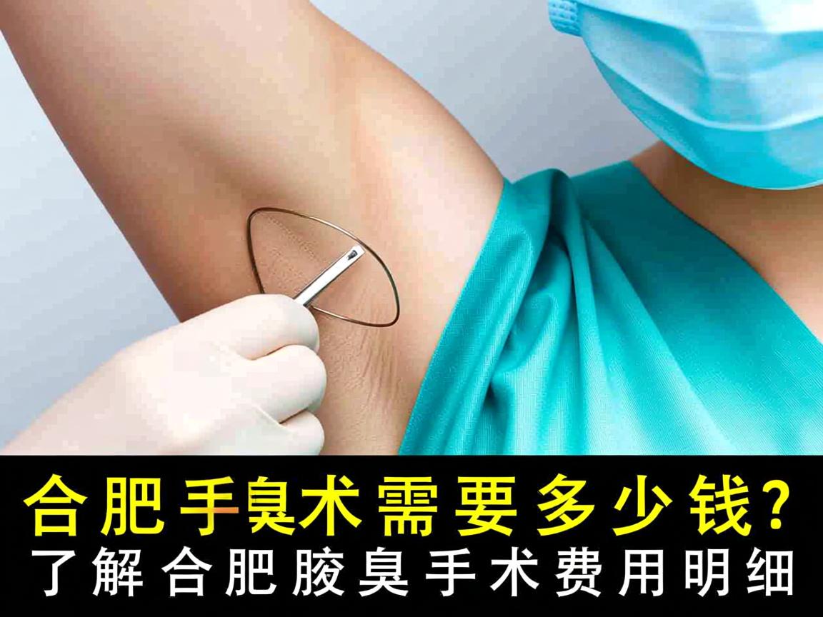 合肥腋臭手术需要多少钱？了解合肥腋臭手术费用明细