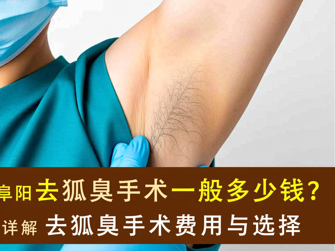阜阳去狐臭手术一般多少钱？详解去狐臭手术费用与选择