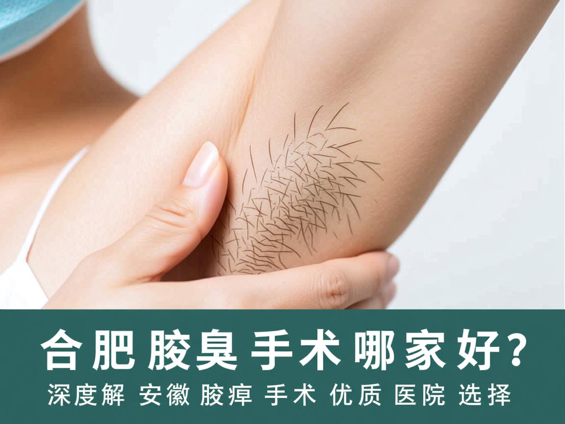 合肥腋臭手术哪家好？深度解析安徽腋臭手术优质医院选择