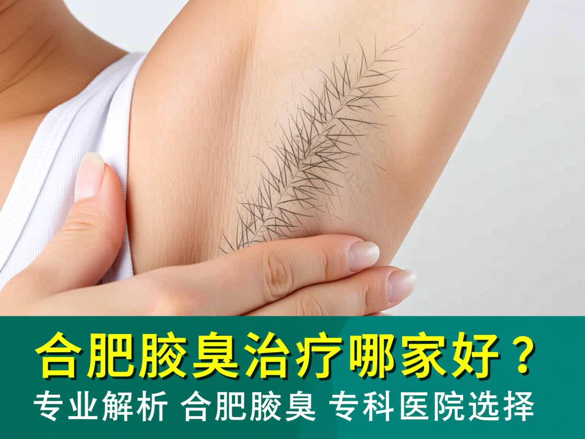 合肥腋臭治疗哪家好？专业解析合肥腋臭专科医院选择