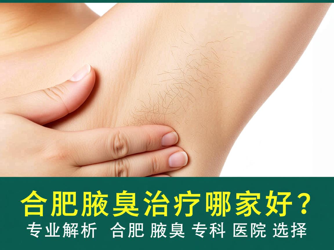合肥腋臭治疗哪家好？专业解析合肥腋臭专科医院选择
