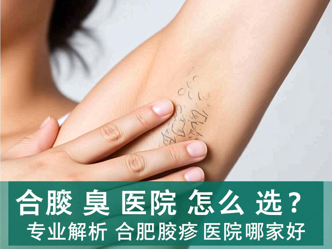 合肥腋臭医院怎么选？专业解析合肥腋臭医院哪家好