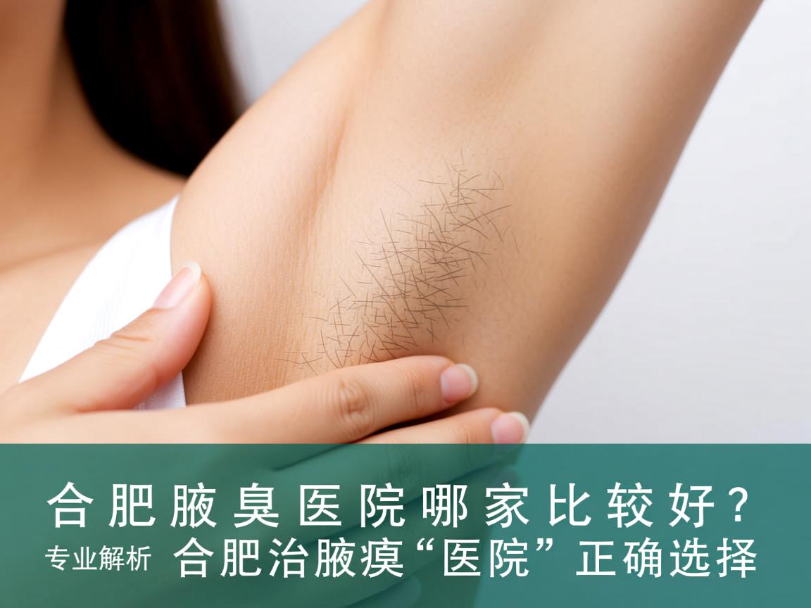 合肥治腋臭医院哪家比较好？专业解析合肥治腋臭医院的正确选择