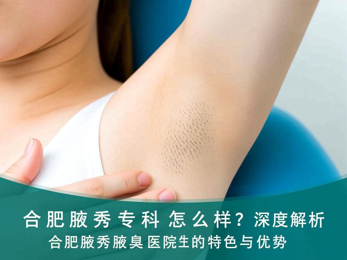 合肥腋秀腋臭专科怎么样？深度解析合肥腋秀腋臭医院的特色与优势