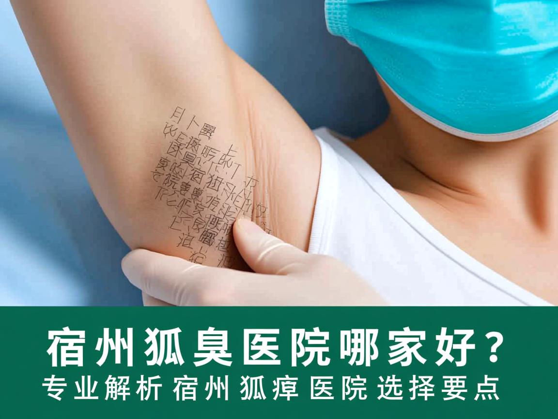 宿州狐臭医院哪家好？专业解析宿州狐臭医院选择要点