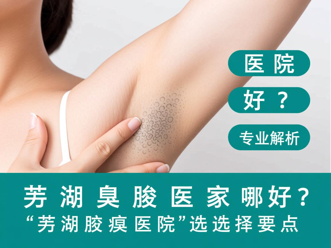 芜湖腋臭医院哪家好？专业解析芜湖腋臭医院选择要点