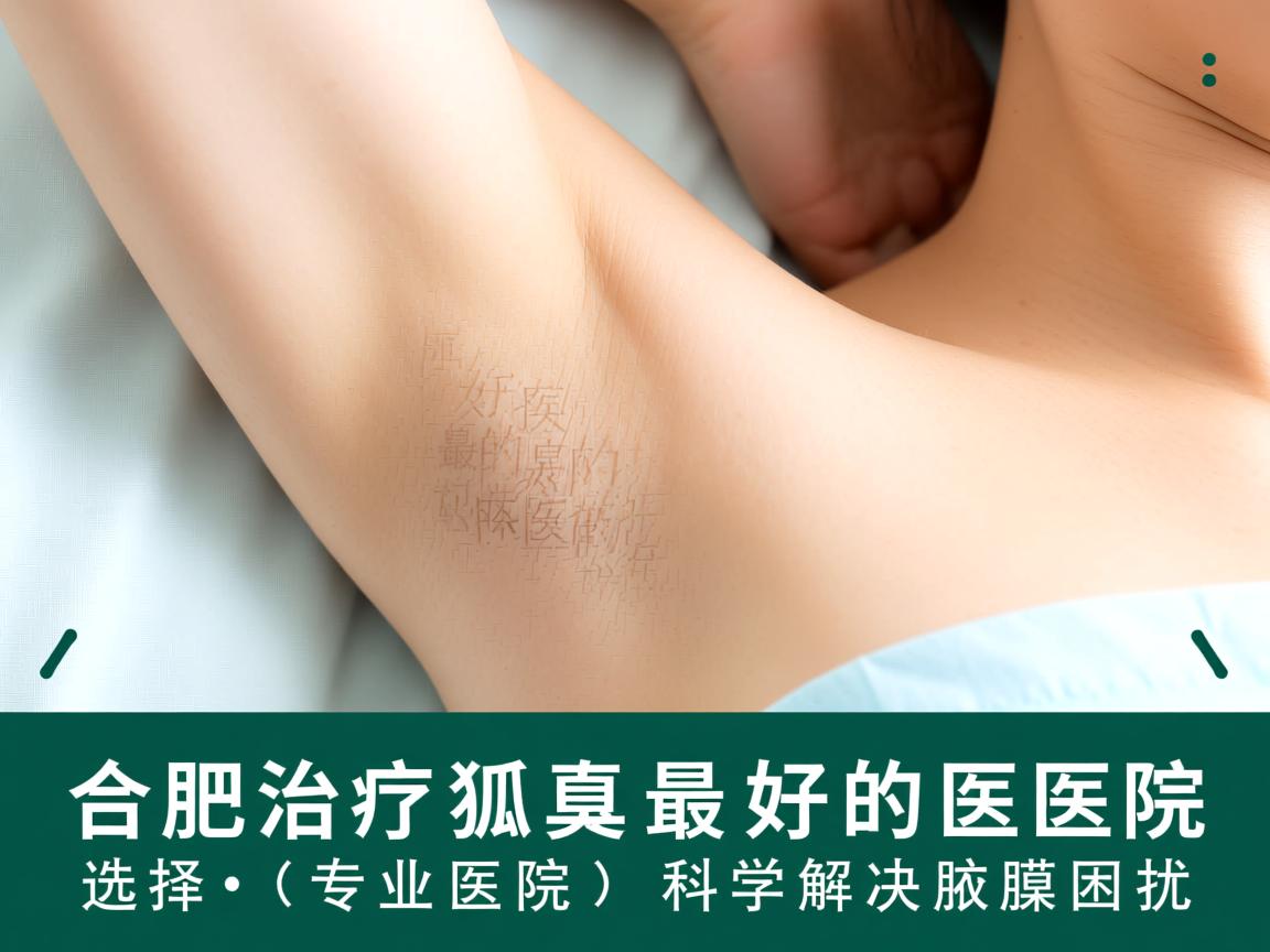 合肥治疗狐臭最好的医院，选择专业医院，科学解决腋臭困扰