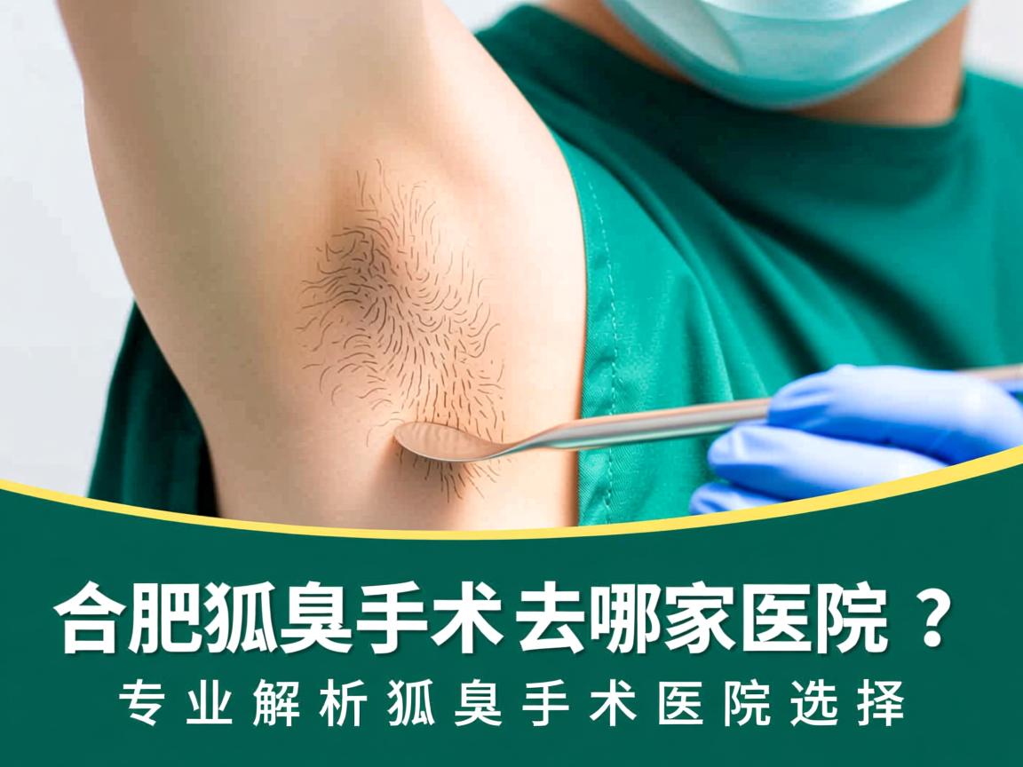 合肥狐臭手术去哪家医院？专业解析狐臭手术医院选择
