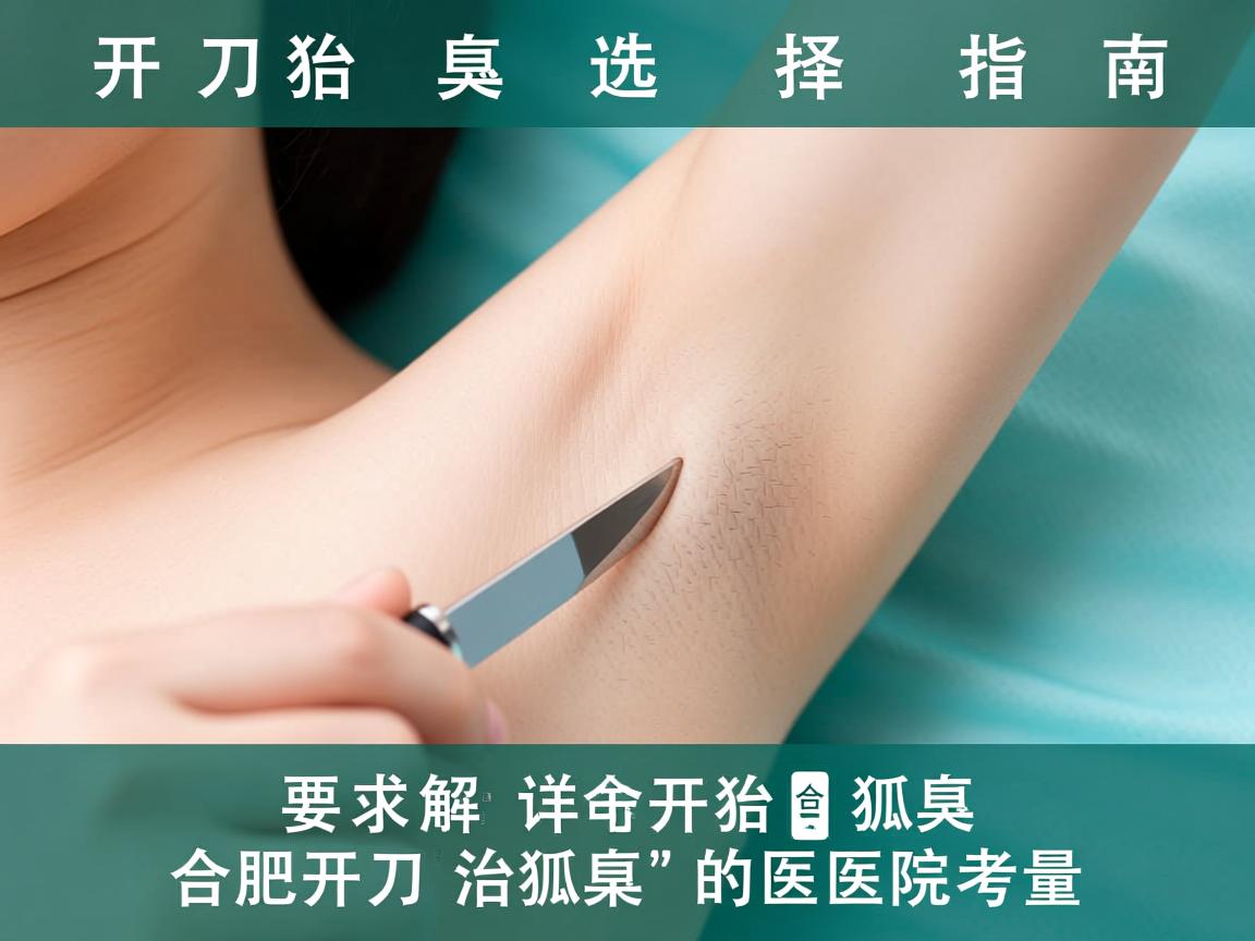 开刀治狐臭选择指南，详解合肥开刀治狐臭的医院考量