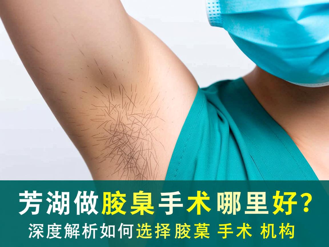 芜湖做腋臭手术哪里好？深度解析如何选择腋臭手术机构
