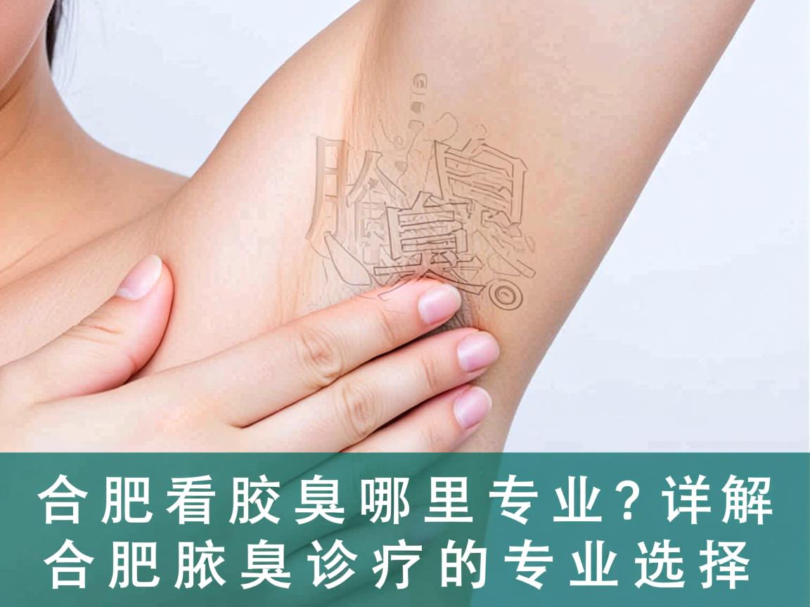 合肥看腋臭哪里专业？详解合肥腋臭诊疗的专业选择