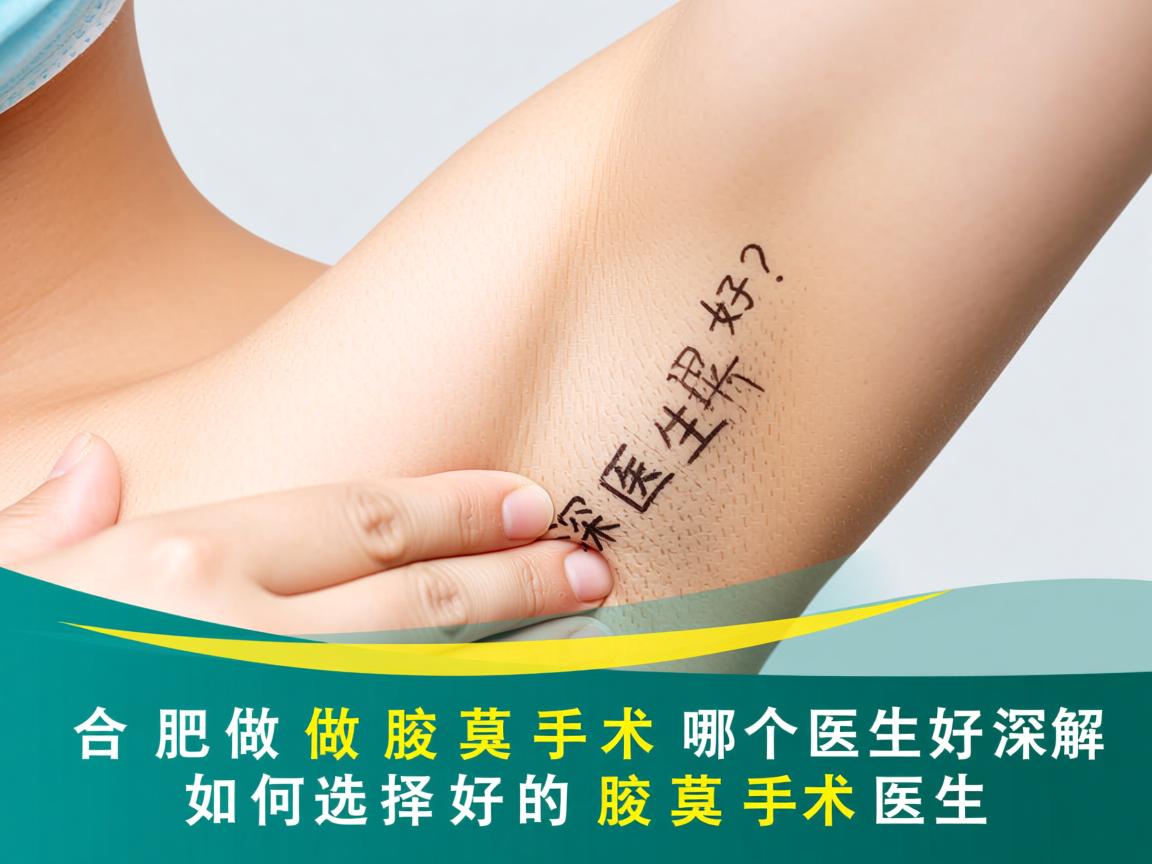 合肥做腋臭手术哪个医生好？深度解析如何选择好的腋臭手术医生