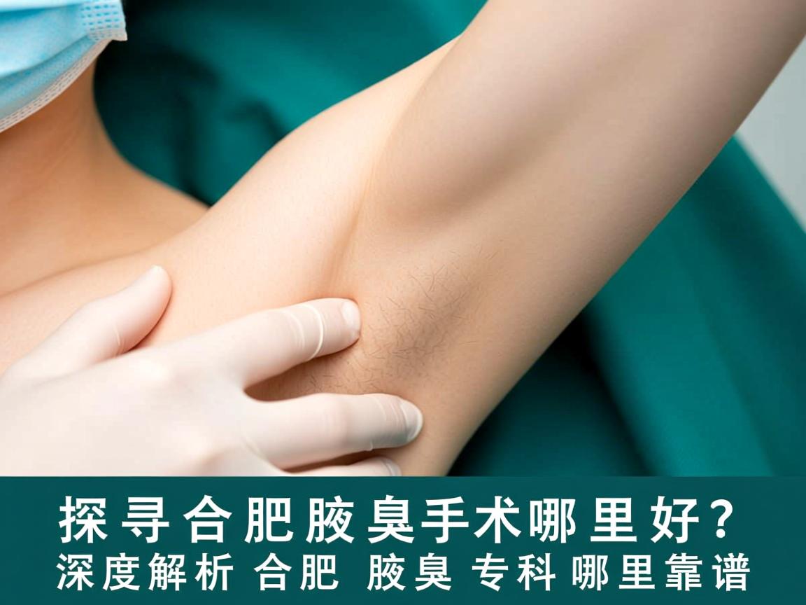 探寻合肥腋臭手术哪里好？深度解析合肥腋臭专科哪里靠谱