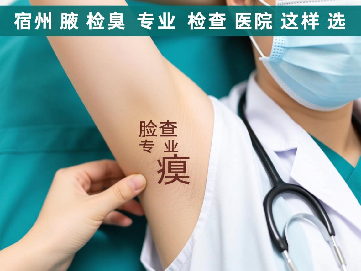 宿州腋臭检查医院指南，专业腋臭检查医院这样选