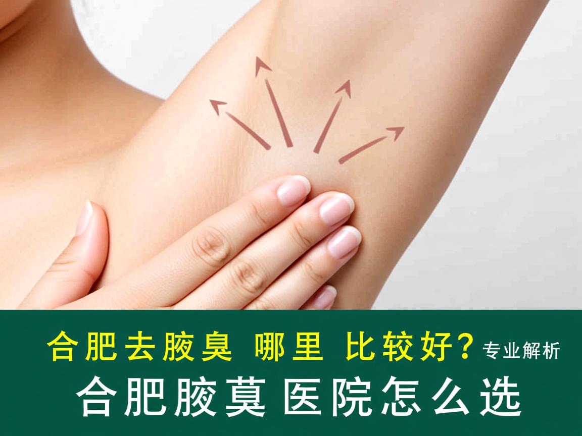 合肥去腋臭哪里比较好？专业解析合肥腋臭医院怎么选