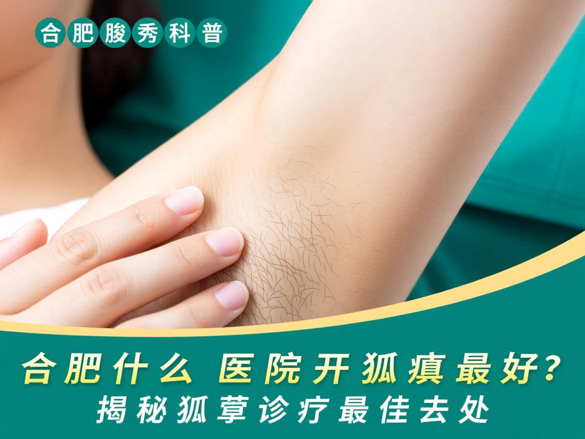 合肥腋秀科普，合肥什么医院开狐臭最好？揭秘狐臭诊疗最佳去处
