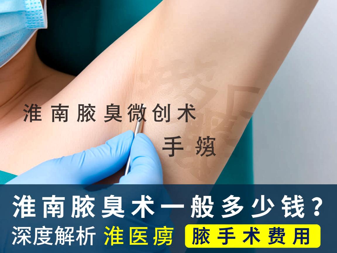 淮南腋臭微创手术一般多少钱？深度解析淮南腋臭手术费用