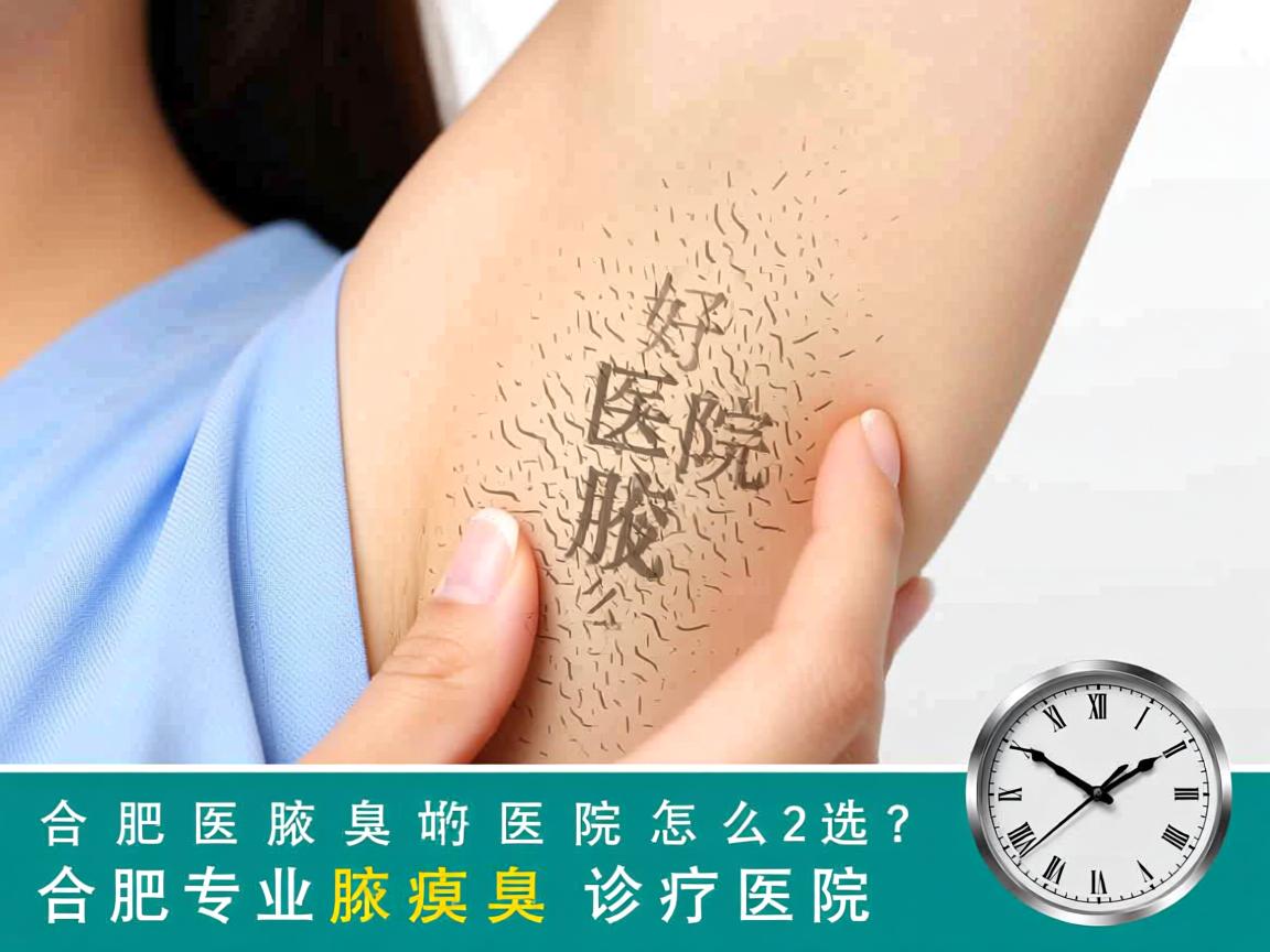 合肥医腋臭好的医院怎么选？详解合肥专业腋臭诊疗医院