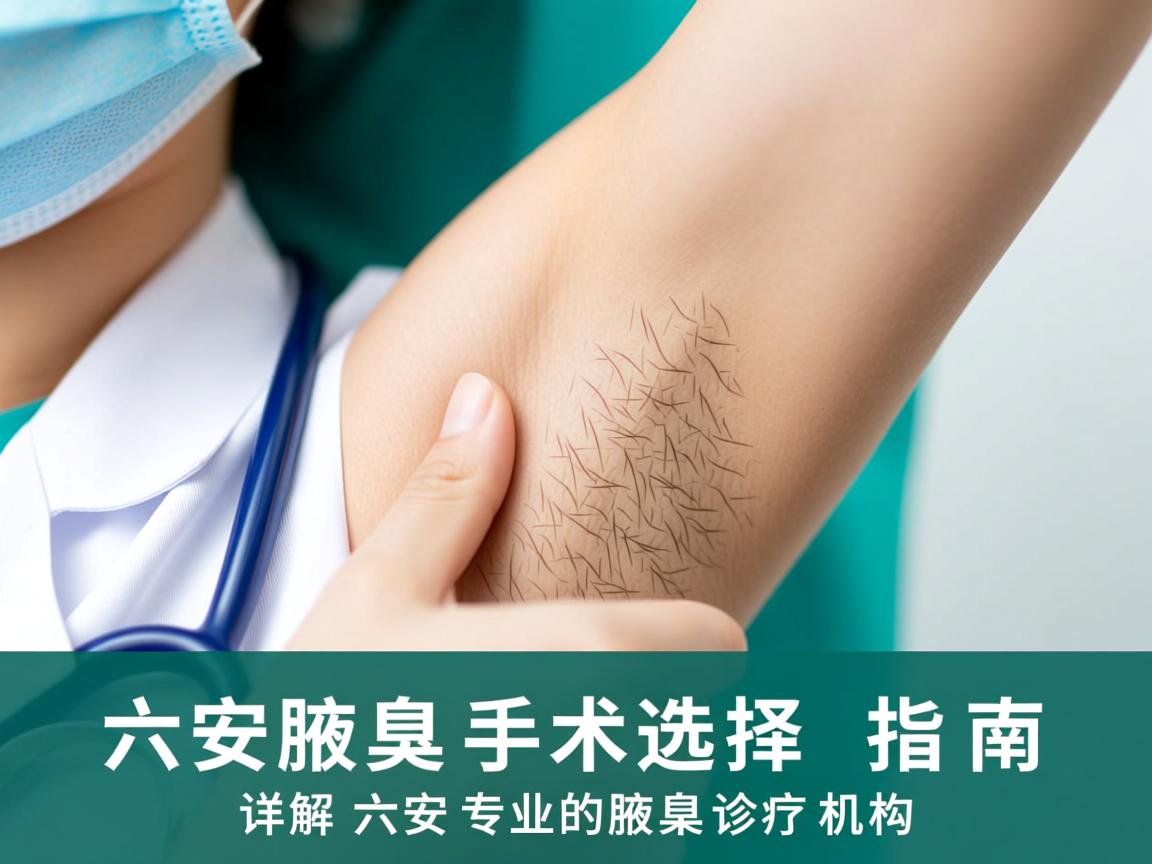 六安腋臭手术选择指南，详解六安专业的腋臭诊疗机构