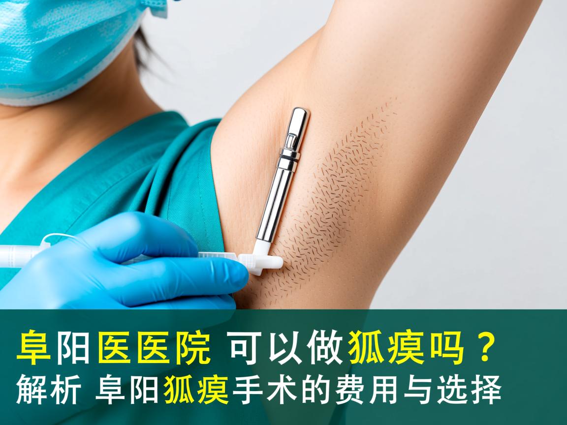 阜阳医院可以做狐臭吗？解析阜阳狐臭手术的费用与选择