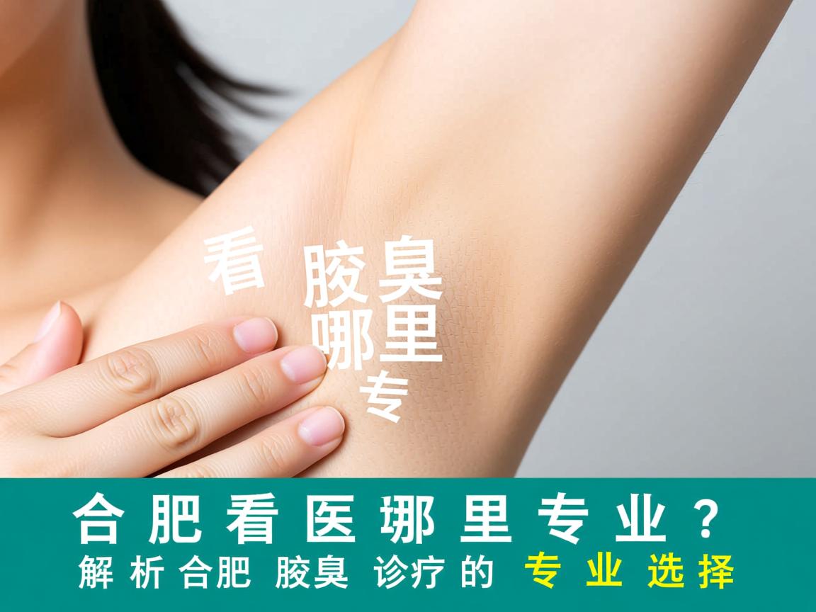 合肥看腋臭哪里专业？解析合肥腋臭诊疗的专业选择