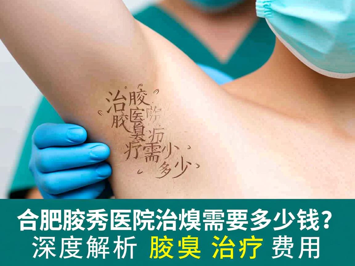 合肥腋秀医院治疗腋臭需要多少钱？深度解析腋臭治疗费用