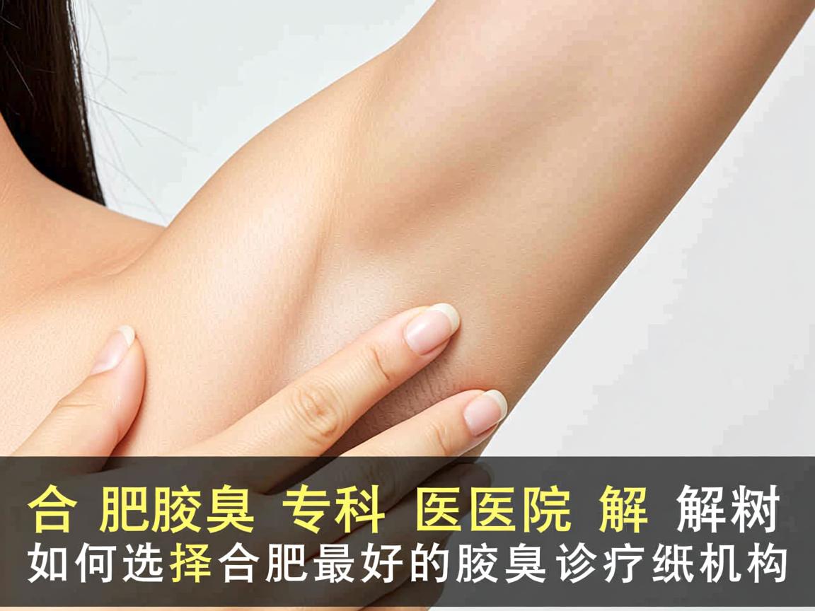 合肥腋臭专科医院解析，如何选择合肥最好的腋臭诊疗机构