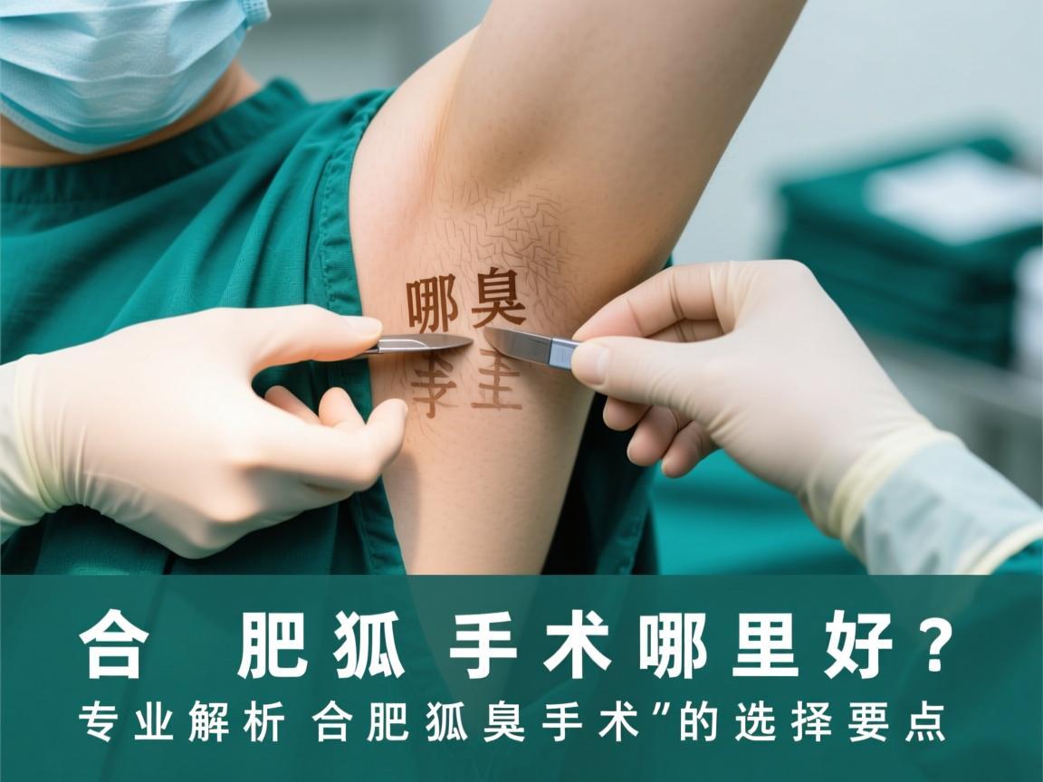 合肥狐臭手术哪里好？专业解析合肥狐臭手术的选择要点