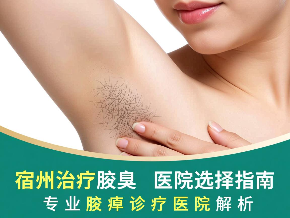 宿州治疗腋臭医院选择指南，专业腋臭诊疗医院解析