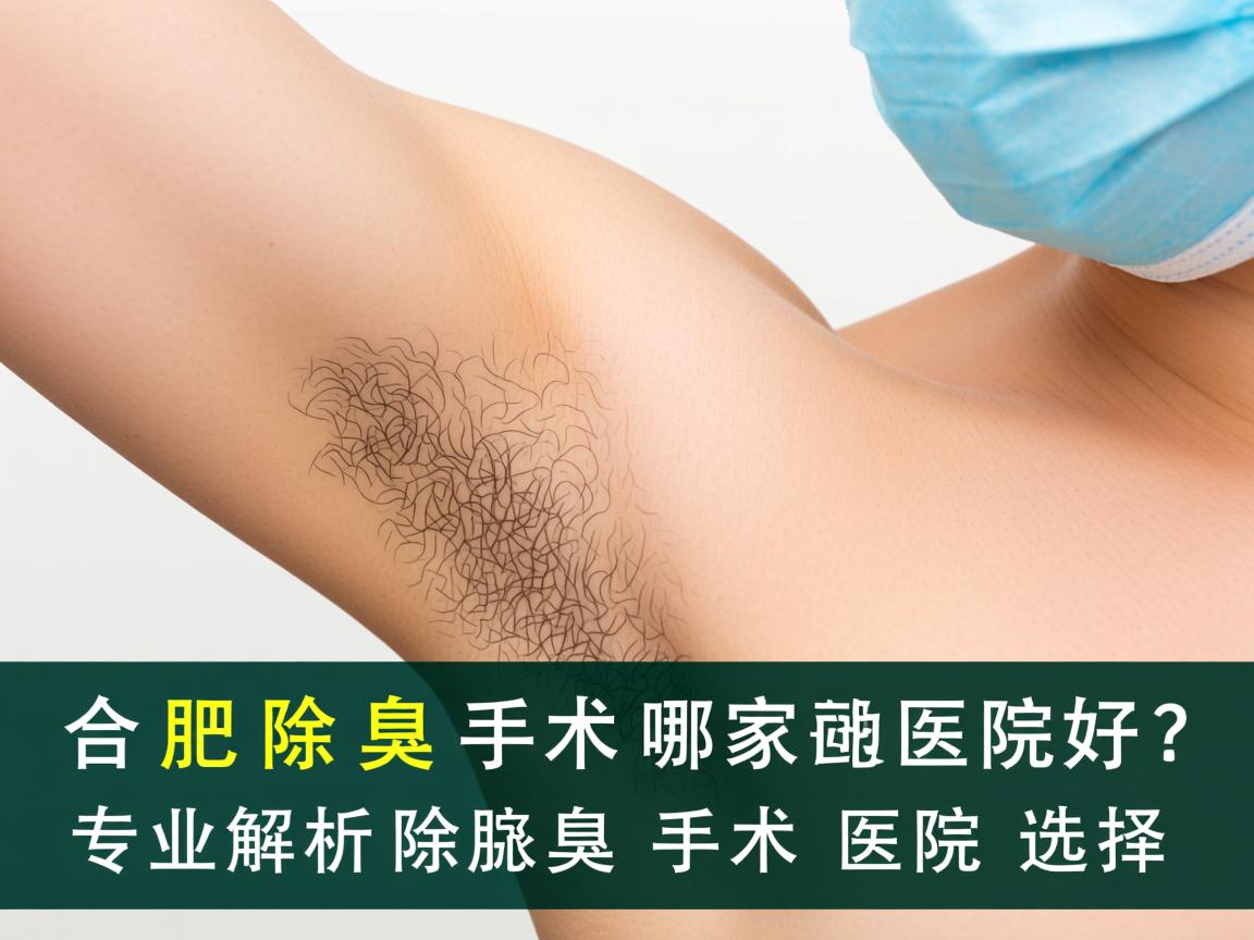 合肥除腋臭手术哪家医院好？专业解析除腋臭手术医院选择