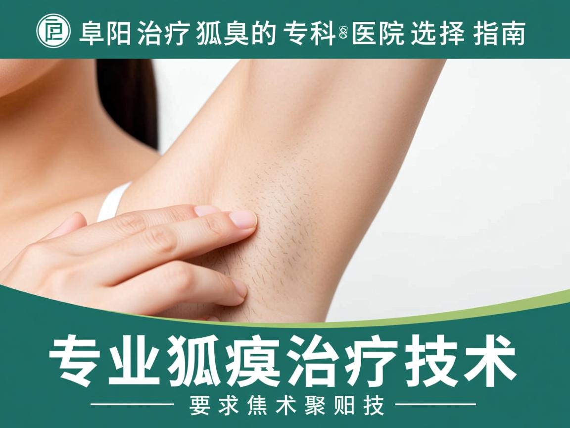 阜阳治疗狐臭的专科医院选择指南，聚焦专业狐臭治疗技术