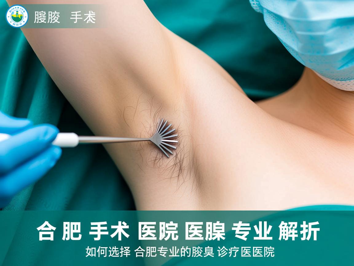 合肥腋臭手术医院专业解析，如何选择合肥专业的腋臭诊疗医院